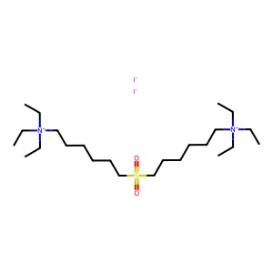 Ammonium, sulfonylbis(hexamethylene)bis(triethyl-, diiodide structure