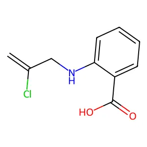 2-(2-Chloroprop-2-enylamino)benzoic acid structure