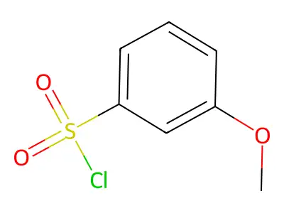 3-Methoxybenzenesulfonyl chloride structure