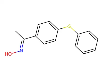 1-[4-(Phenylthio)phenyl]ethanone oxime structure