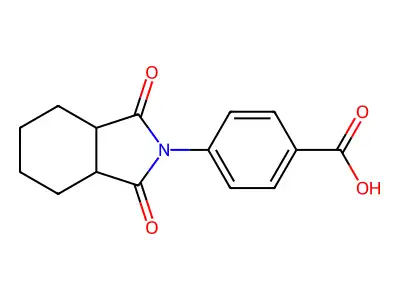 4-(1,3-dioxooctahydro-2H-isoindol-2-yl)benzoic acid structure