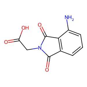 2-(4-Amino-1,3-dioxoisoindolin-2-yl)acetic acid structure
