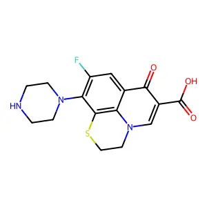 N-Desmethylrufloxacin structure