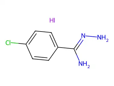 4-Chlorobenzene-1-carbohydrazonamide--hydrogen iodide (1/1) structure