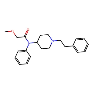 Methoxyacetylfentanyl structure