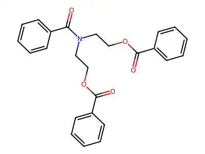 Benzamide, N,N-bis[2-(benzoyloxy)ethyl]- structure