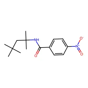 4-nitro-N-(2,4,4-trimethylpentan-2-yl)benzamide structure