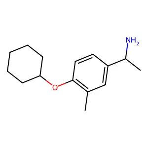 Benzylamine, 4-(cyclohexyloxy)-alpha,3-dimethyl- structure