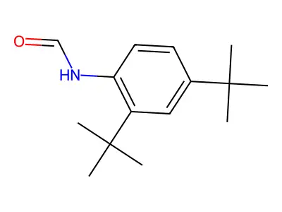 Formamide, N-[2,4-bis(1,1-dimethylethyl)phenyl]- structure
