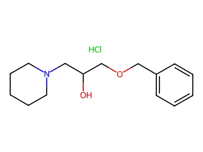 1-(Benzyloxy)-3-(piperidin-1-yl)propan-2-ol hydrochloride structure