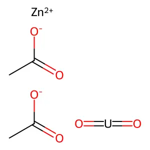 乙酸铀酰锌 structure