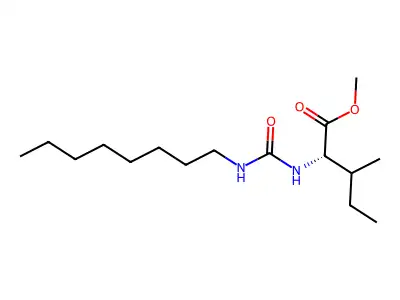 Methyl 3-methyl-2-(octylcarbamoylamino)pentanoate structure