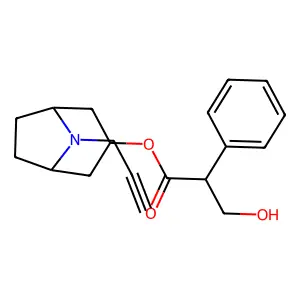 8-(Prop-2-YN-1-YL)-8-azabicyclo[3.2.1]octan-3-YL 3-hydroxy-2-phenylpropanoate structure
