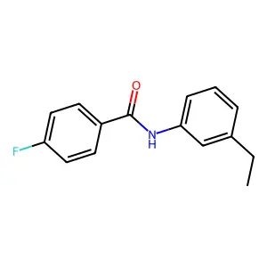 N-(3-Ethylphenyl)-4-fluorobenzamide structure