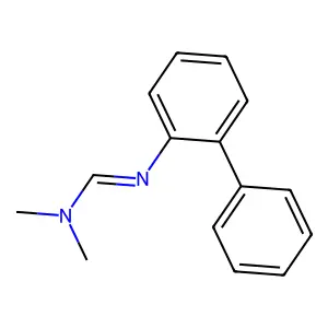 Formamidine, N'-(2-biphenylyl)-N,N-dimethyl- structure
