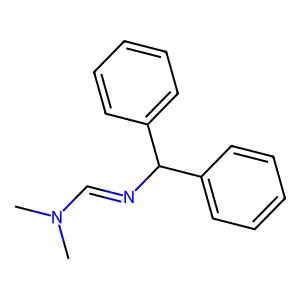 Formamidine, N,N-dimethyl-N'-diphenylmethyl- structure