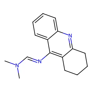 Formamidine, N,N-dimethyl-N'-(1,2,3,4-tetrahydroacridin-9-YL)- structure