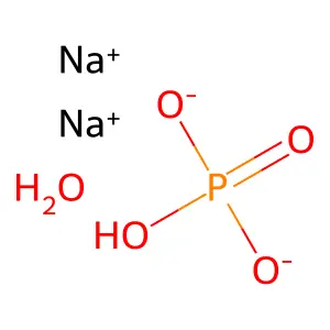Phosphoric acid, disodium salt, hydrate structure