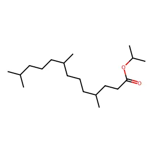 Propan-2-yl 4,8,12-trimethyltridecanoate structure