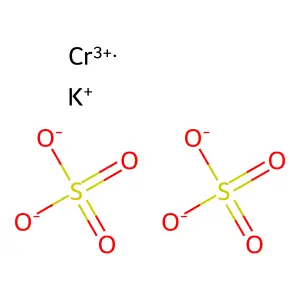硫酸铬钾 structure