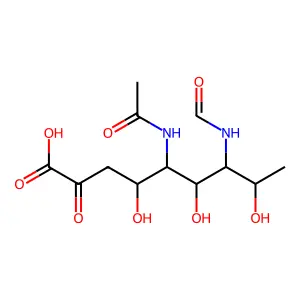 5-N-乙酰基-7-N-甲酰基假氨糖酸 structure
