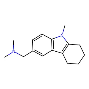 Carbazole, 1,2,3,4-tetrahydro-6-(dimethylaminomethyl)-9-methyl- structure