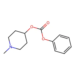 1-甲基-4-哌啶基苯基碳酸酯 structure