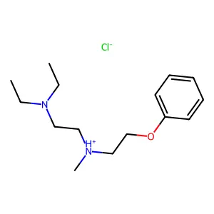 Ethylenediamine, N,N-diethyl-N'-methyl-N'-(2-phenoxyethyl)-, hydrochloride structure