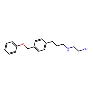 ETHYLENEDIAMINE, N-(3-(p-(PHENOXYMETHYL)PHENYL)PROPYL)- structure