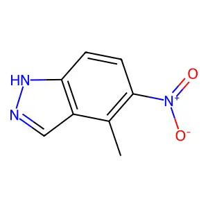 4-Methyl-5-nitro-1H-indazole structure