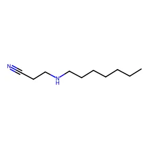 3-(Heptylamino)propanenitrile structure
