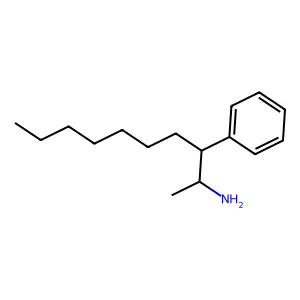 1-甲基-2-苯基壬胺 structure