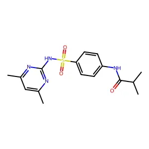 N-[4-(4,6-Dimethyl-pyrimidin-2-ylsulfamoyl)-phenyl]-isobutyramide structure