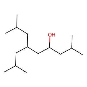 2,8-Dimethyl-6-(2-methylpropyl)nonan-4-ol structure
