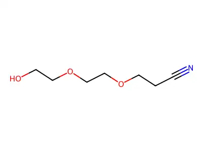 3-(2-(2-羟基乙氧基)乙氧基)丙腈 structure