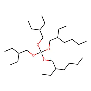 Bis(2-ethylbutyl) bis(2-ethylhexyl) orthosilicate structure
