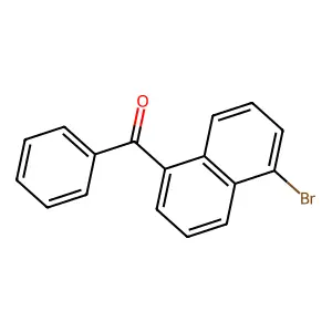 (5-Bromonaphthalen-1-yl)(phenyl)methanone structure