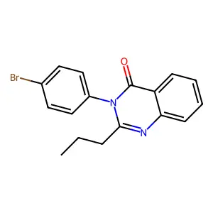 4(3H)-Quinazolinone, 3-(4-bromophenyl)-2-propyl- structure