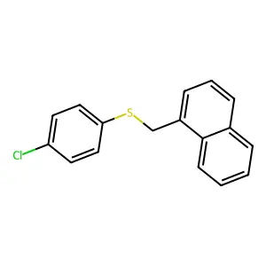 Naphthalene, 1-[[(4-chlorophenyl)thio]methyl]- structure