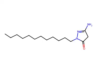 5-Amino-2-dodecyl-2,4-dihydro-3H-pyrazol-3-one structure