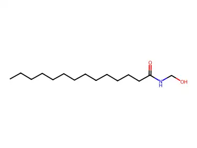 N-Hydroxymethyl myristamide structure