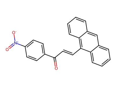 3-Anthracen-9-yl-1-(4-nitrophenyl)prop-2-en-1-one structure