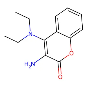 Coumarin, 3-amino-4-diethylamino- structure