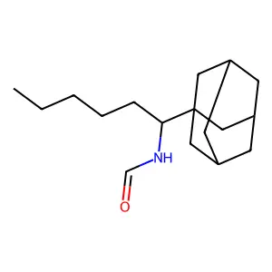 N-(1-金刚烷基-1-己基)甲酰胺 structure