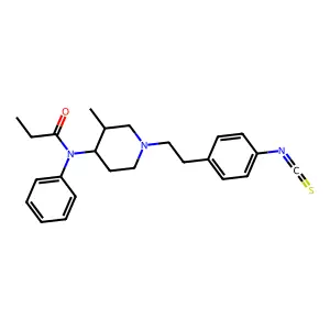 3-Methylfentanyl isothiocyanate structure