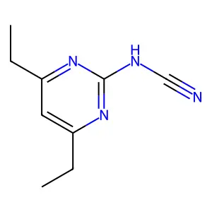 (4,6-二乙基-2-嘧啶基)氰胺 structure