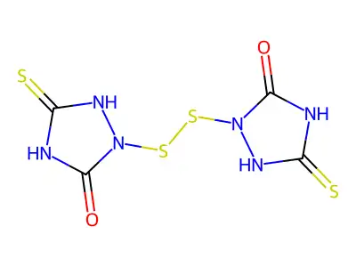 3-Bicarbamimide thione, 1,1'-dithio- structure