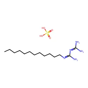 1-十二烷基双胍半硫酸盐水合物 structure