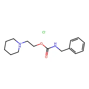2-(Piperidin-1-yl)ethyl hydrogen benzylcarbonimidate--hydrogen chloride (1/1) structure