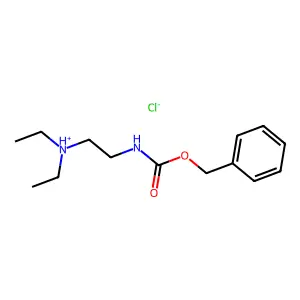 Carbamic acid, (2-(diethylamino)ethyl)-, benzyl ester, monohydrochloride structure